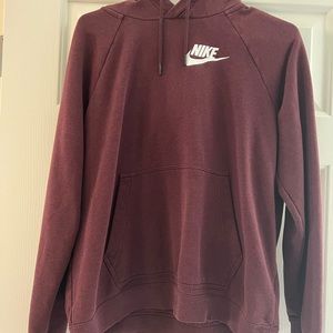 Burgundy Nike sweatshirt